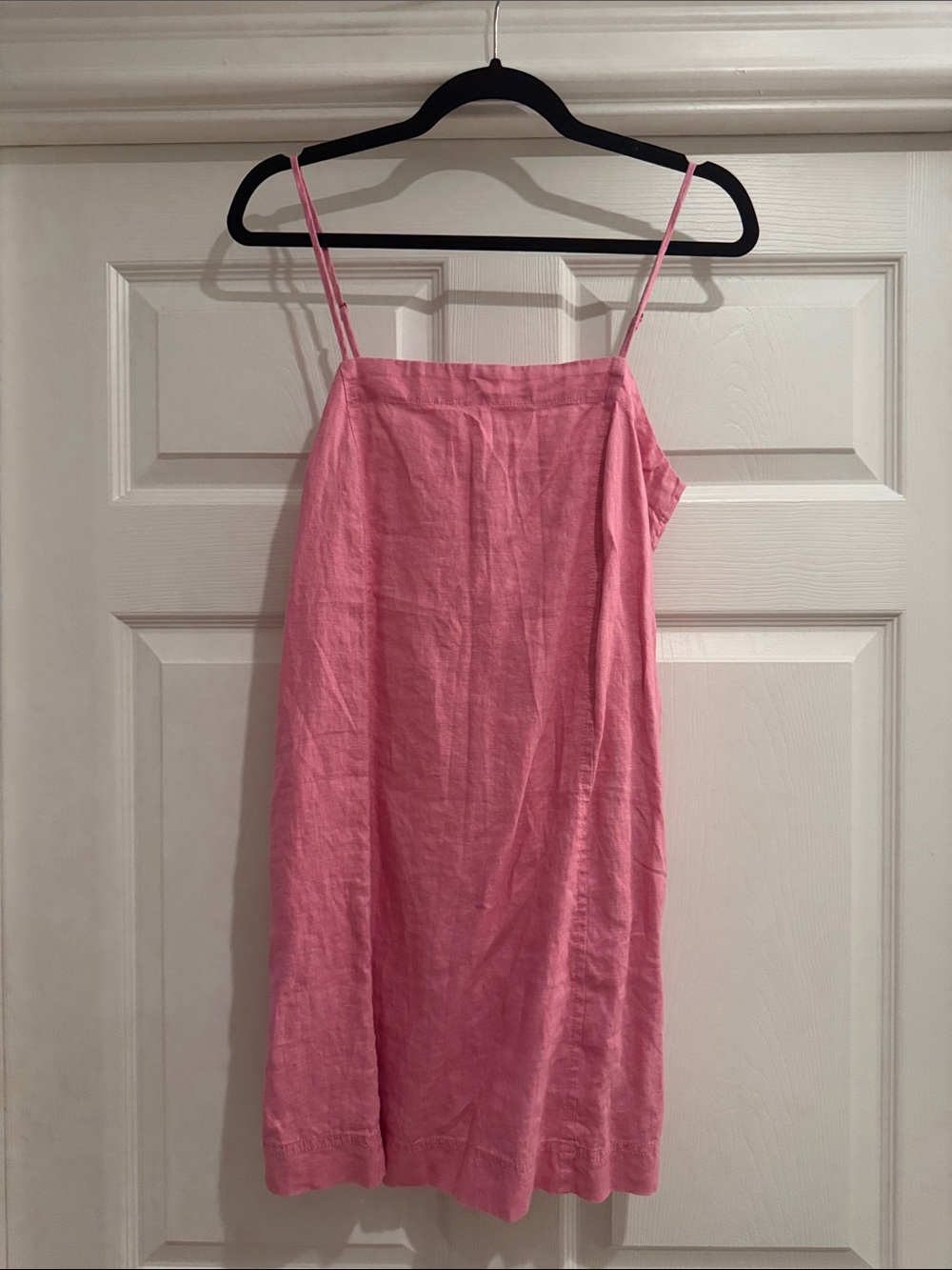Madewell Pink Linen Mini Dress